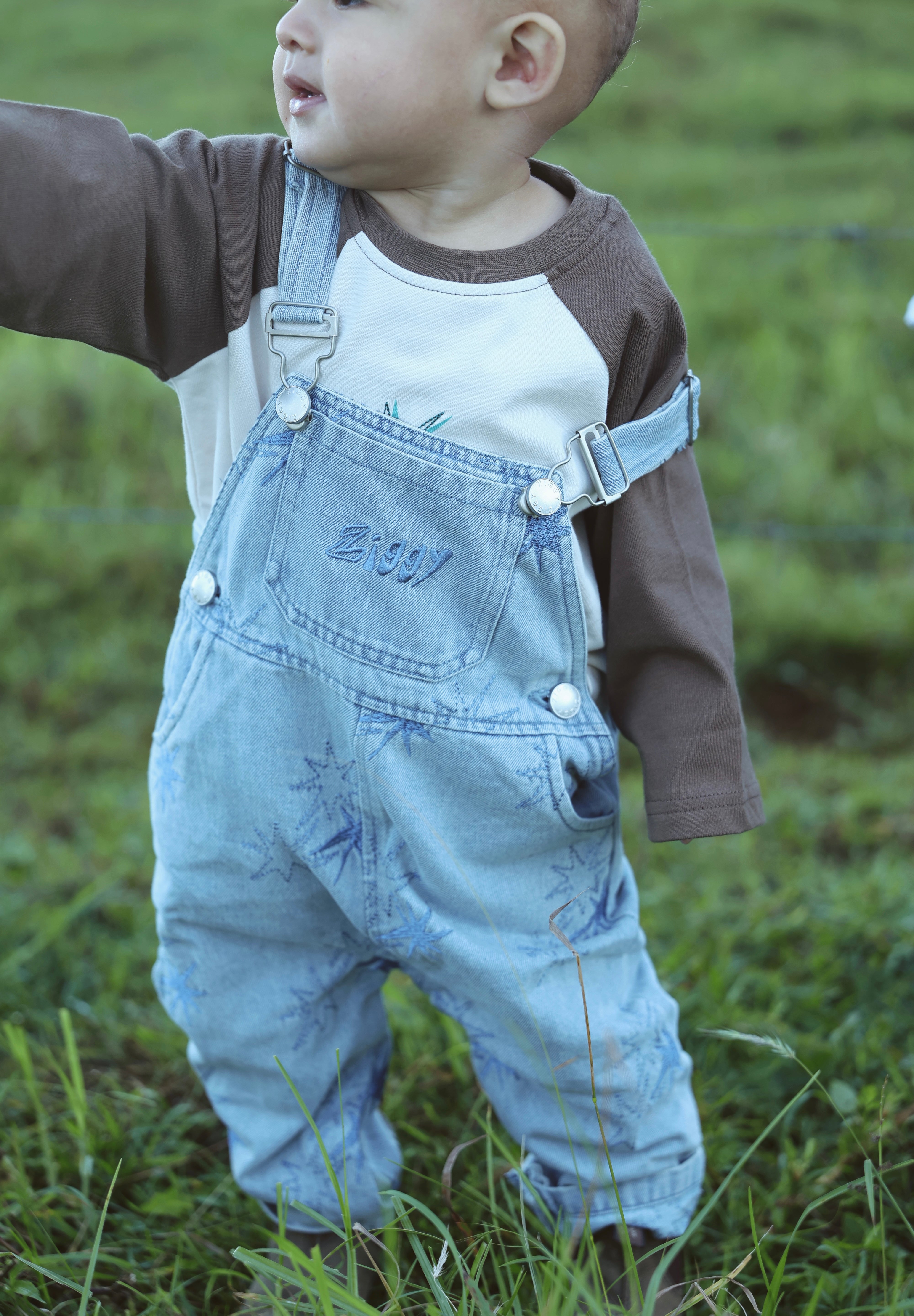 OVERALLS MID WASH