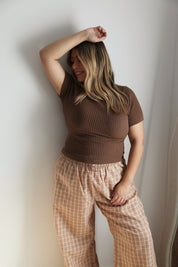RIBBED TEE COCO
