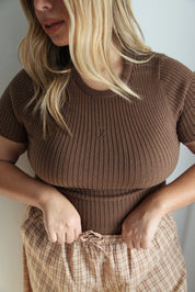 RIBBED TEE COCO