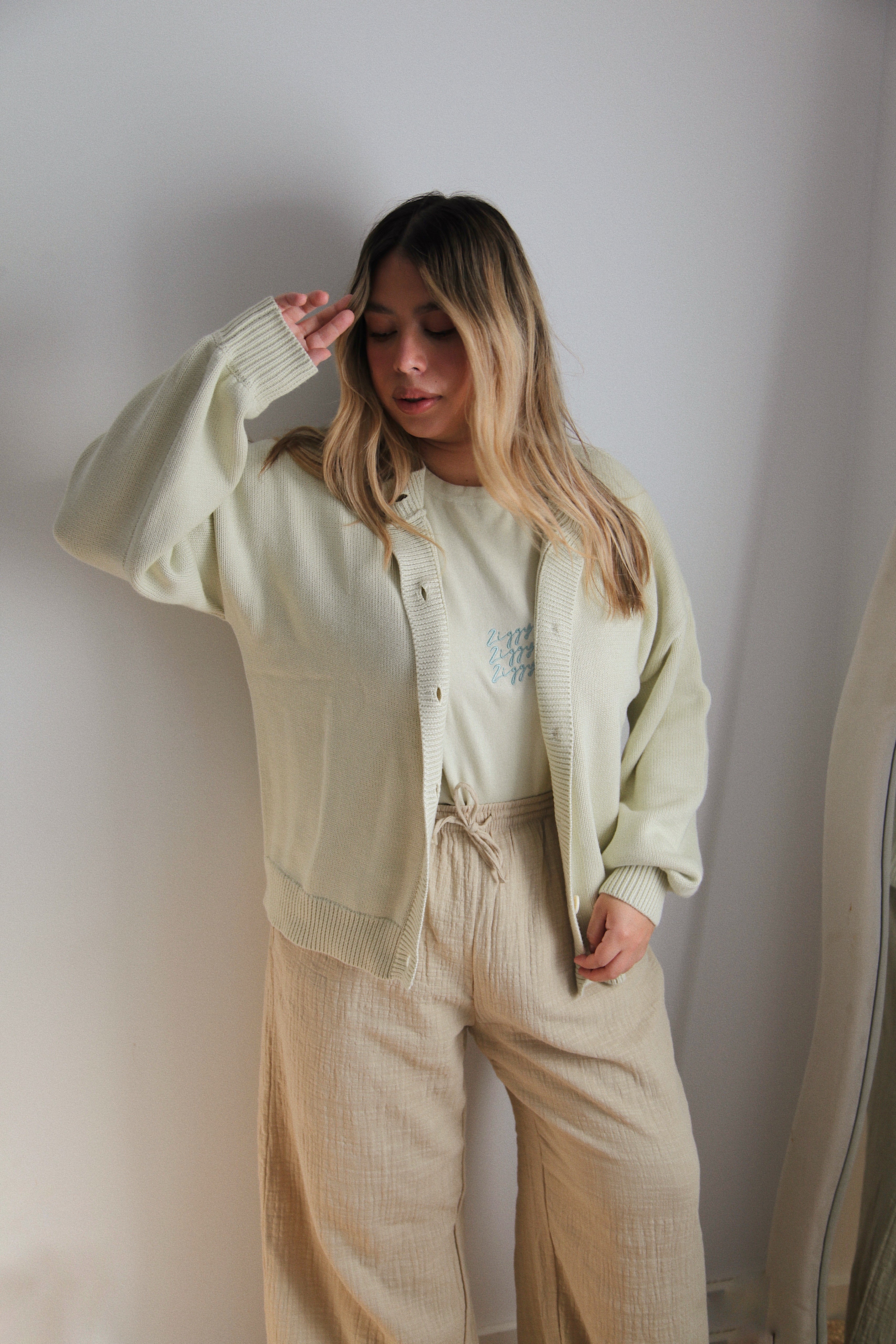 CASSIDY CARDIGAN TEA TREE