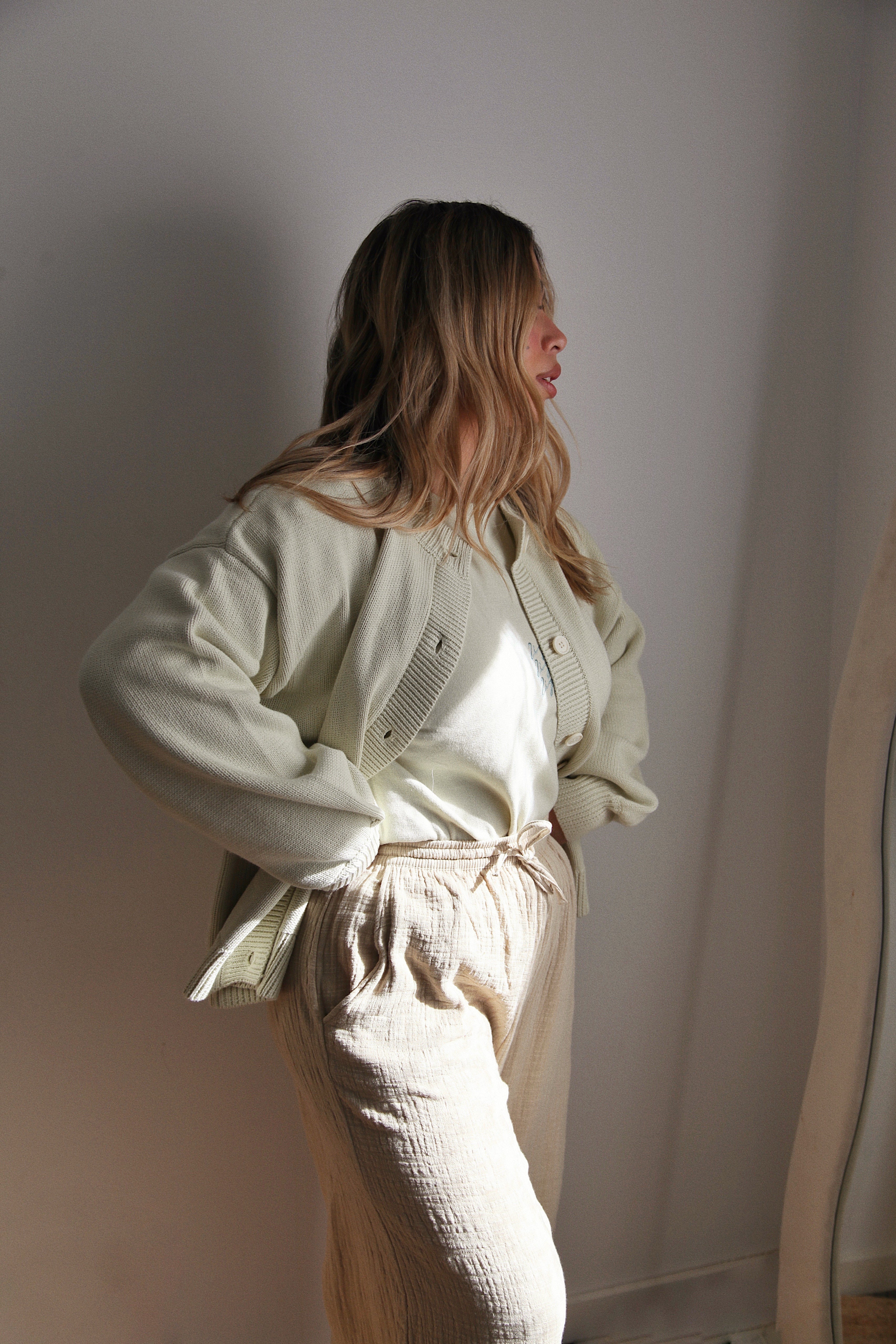 CASSIDY CARDIGAN TEA TREE