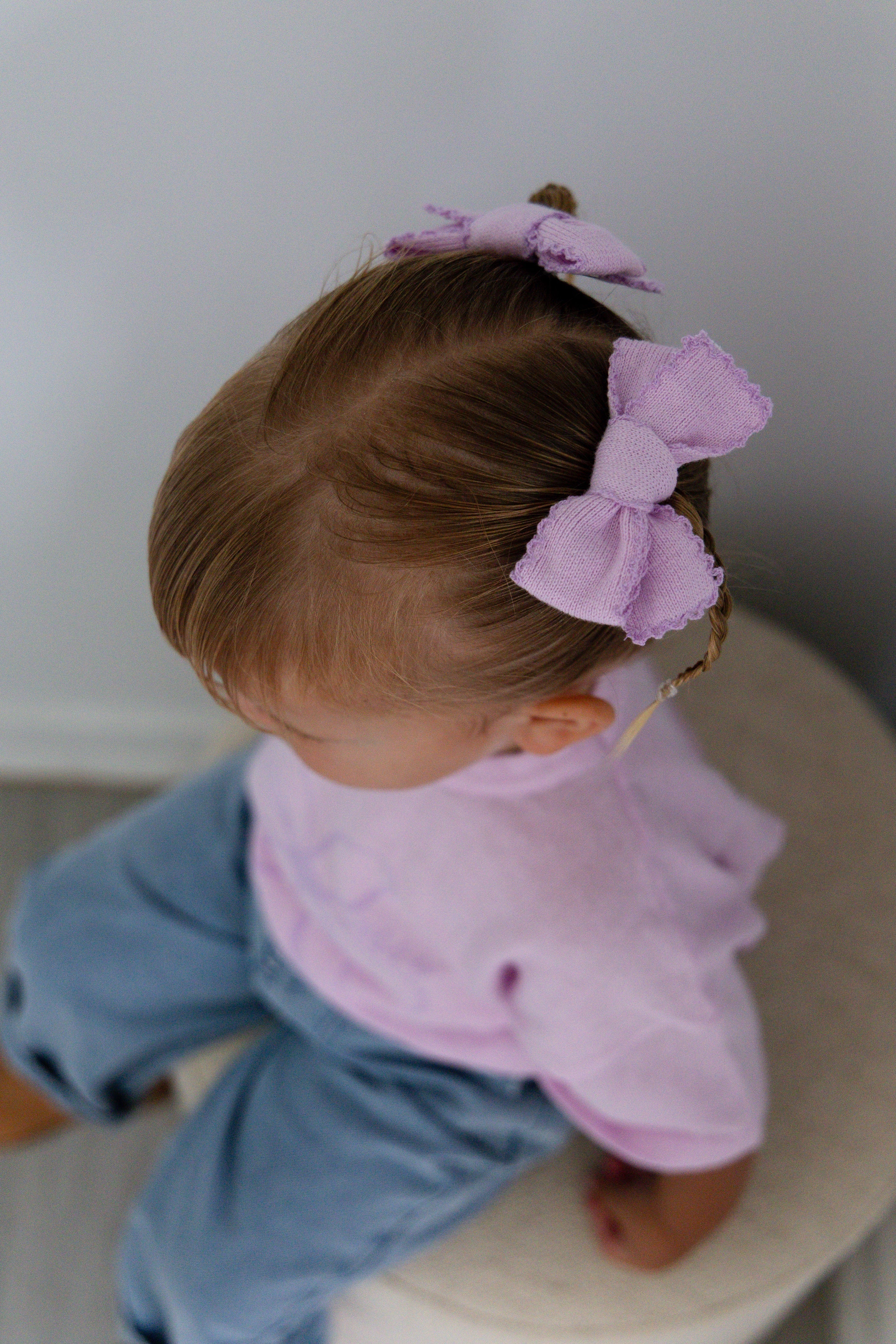 BOWS LILAC LACE