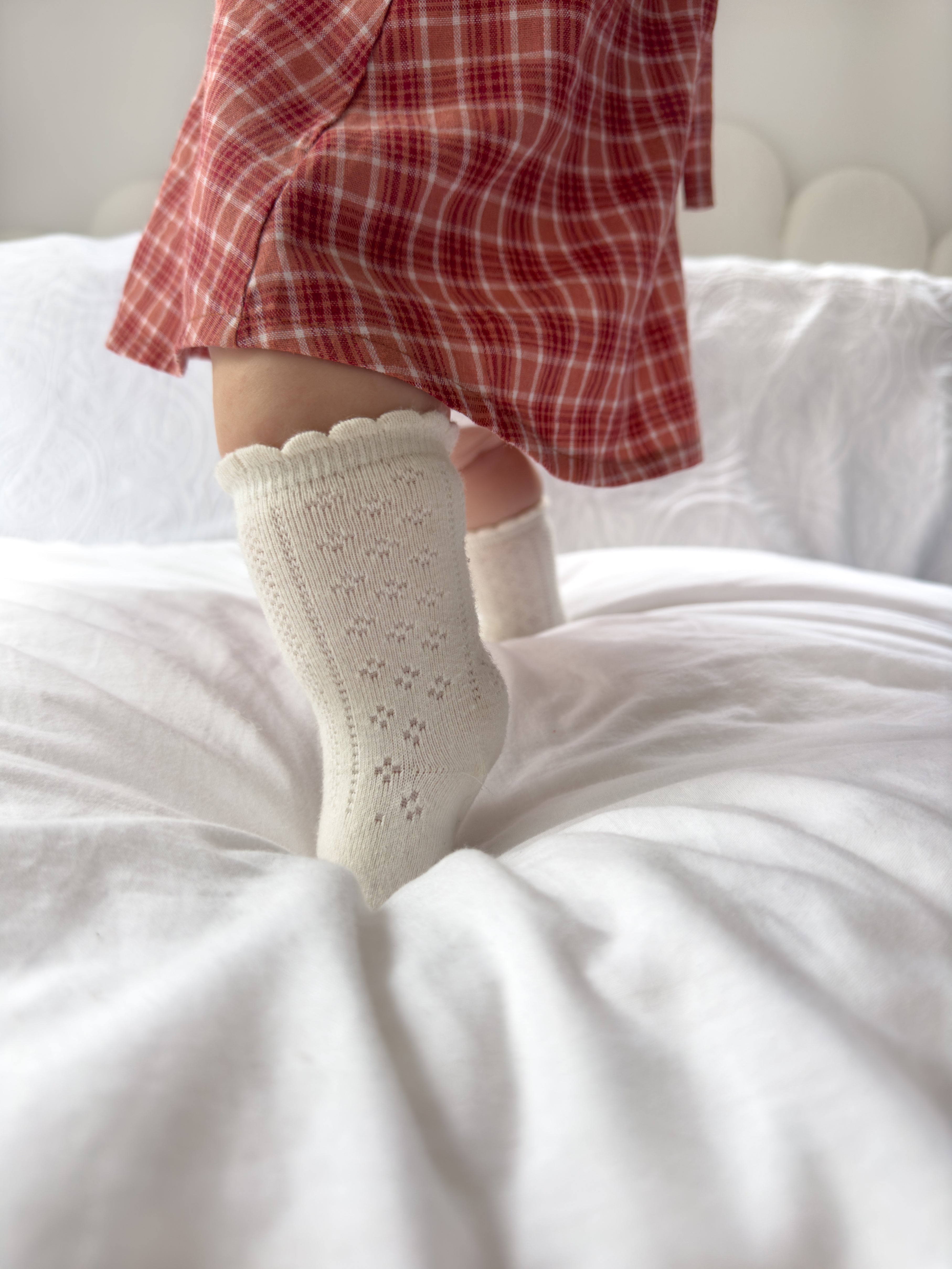 SOCKS LACE MILK