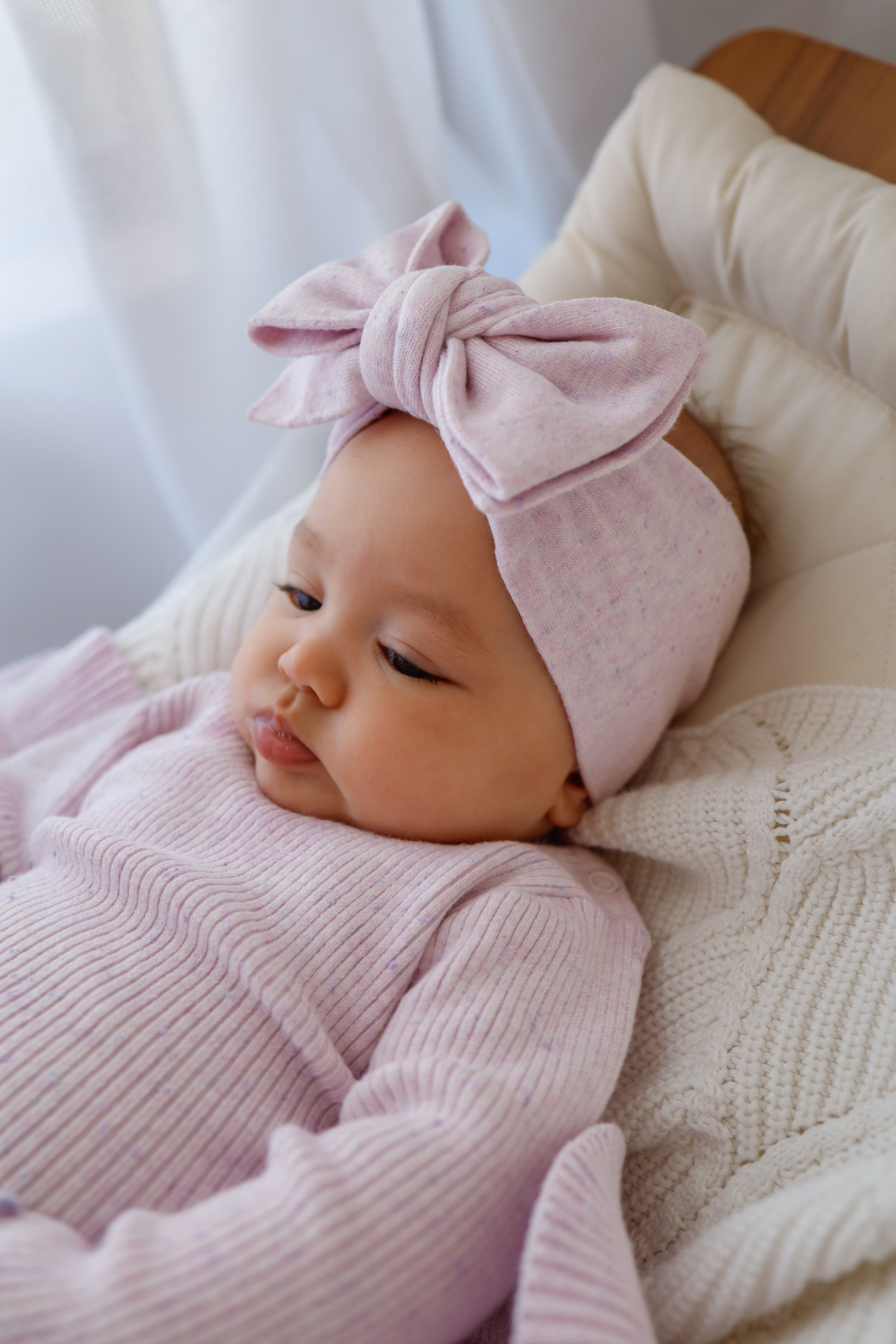 HEADBAND LAVENDER FLECK