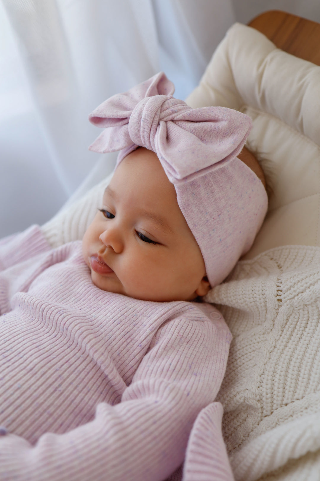 HEADBAND LAVENDER FLECK