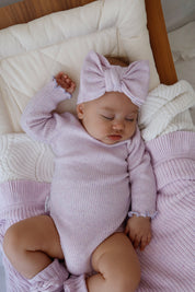 HEADBAND LAVENDER FLECK