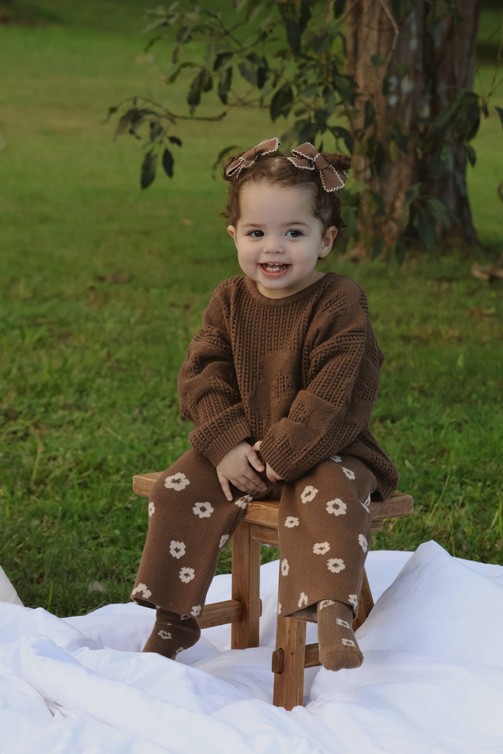 BOWS CHESTNUT LACE