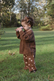 BOWS CHESTNUT LACE