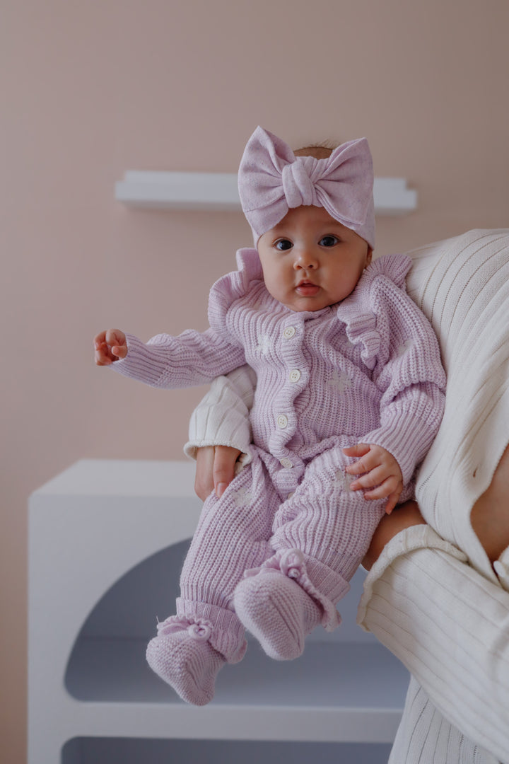 HEADBAND LAVENDER FLECK