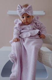 BLANKET LAVENDER FLECK FRILL