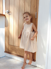 SOFIA DRESS | OATMEAL (KIDS) - LAST SIZES