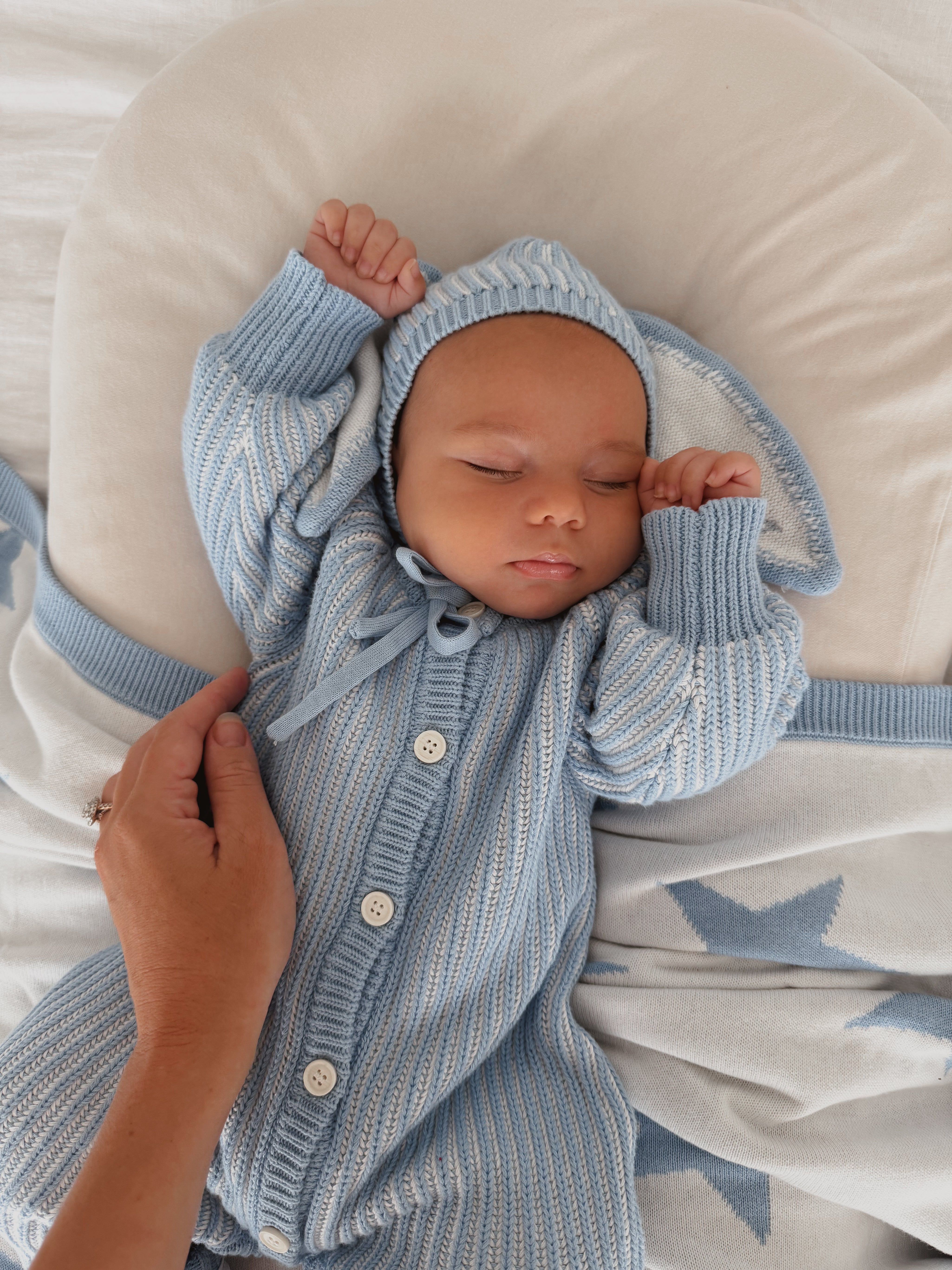 CLASSIC KNIT ROMPER EASTER (BEAU)