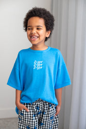 SIGNATURE TEE COBALT