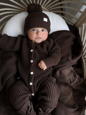 CLASSIC KNIT ROMPER ESPRESSO