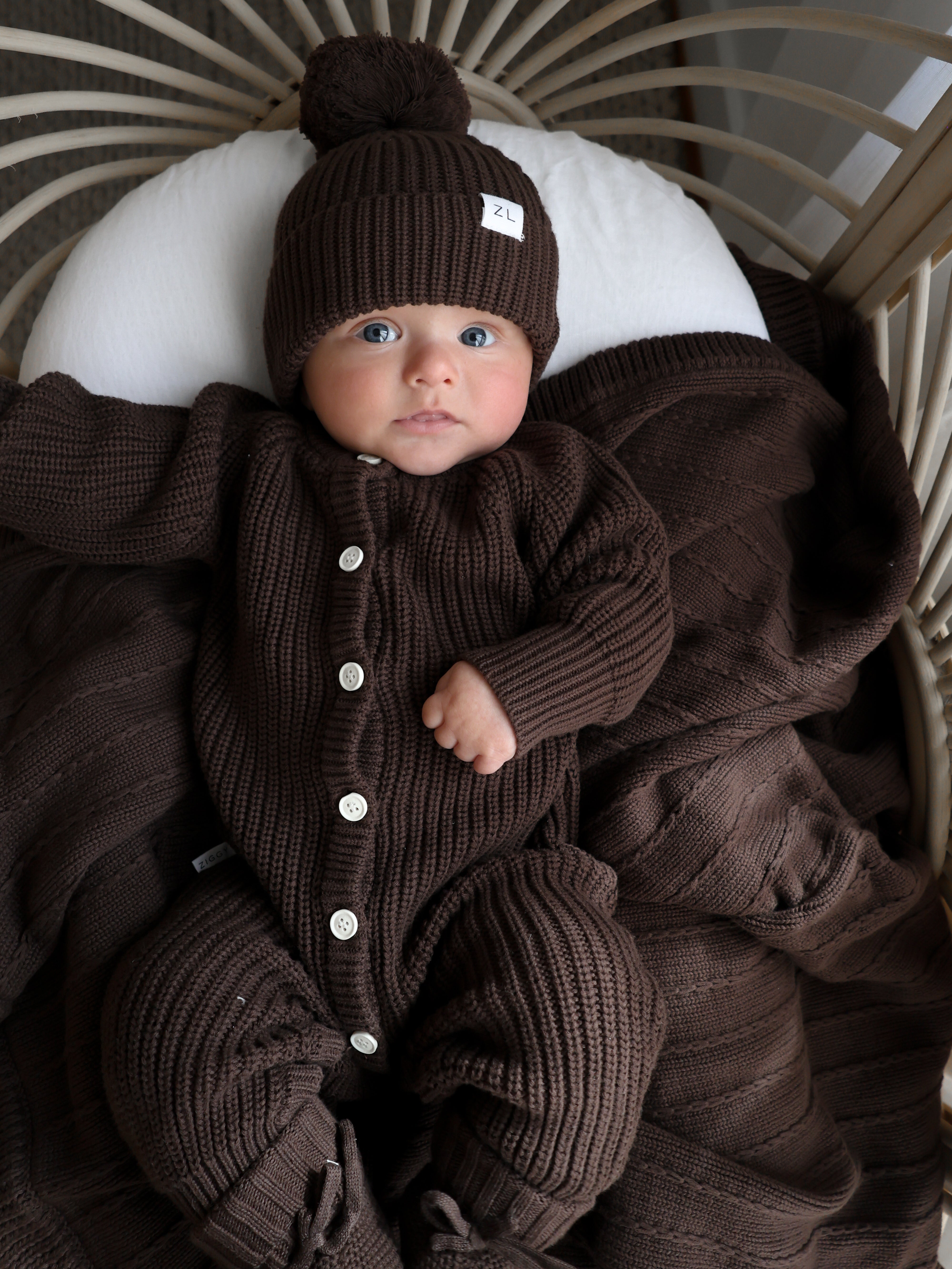 CLASSIC KNIT ROMPER ESPRESSO