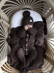 CLASSIC KNIT ROMPER ESPRESSO
