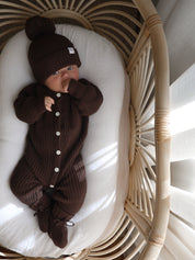 CLASSIC KNIT ROMPER ESPRESSO