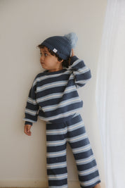 CROPPED PANTS STORM STRIPE- OG FAVES