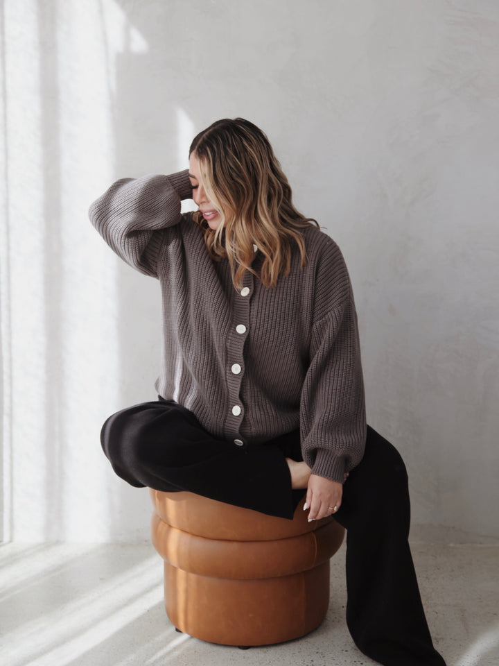 CARDIGAN | CHARCOAL (WOMEN'S)