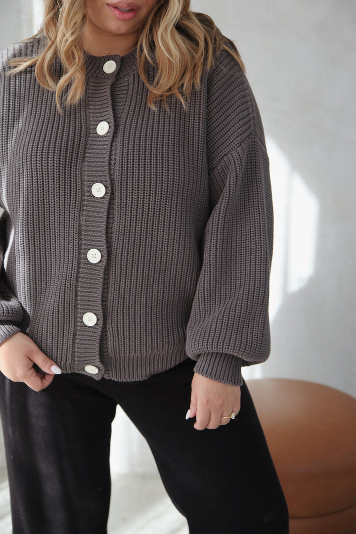 CARDIGAN | CHARCOAL (WOMEN'S)