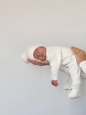 CLASSIC KNIT ROMPER MILK