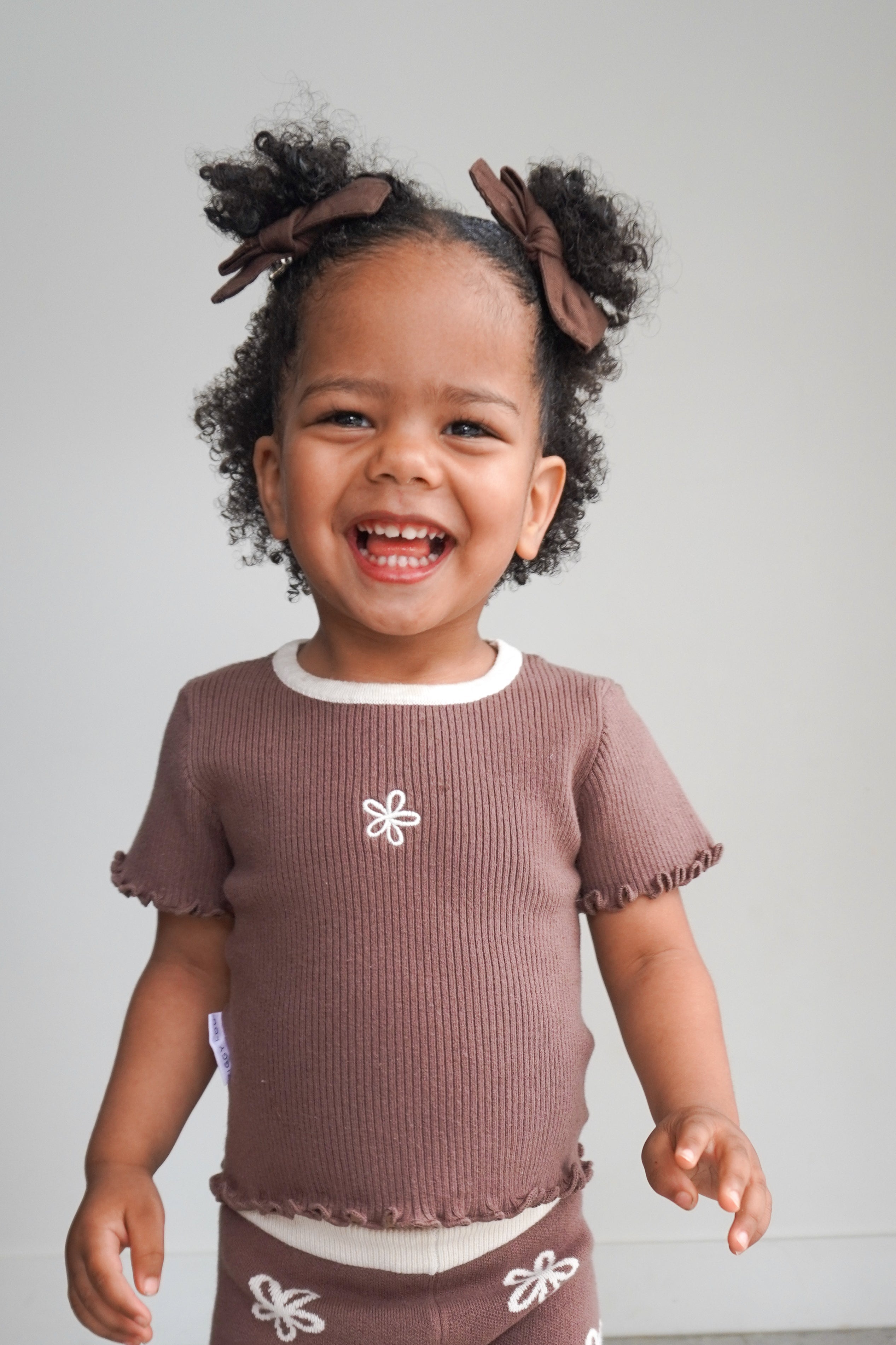 RIBBED TEE | CLOVE – Ziggy Lou™