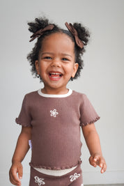 RIBBED TEE | CLOVE