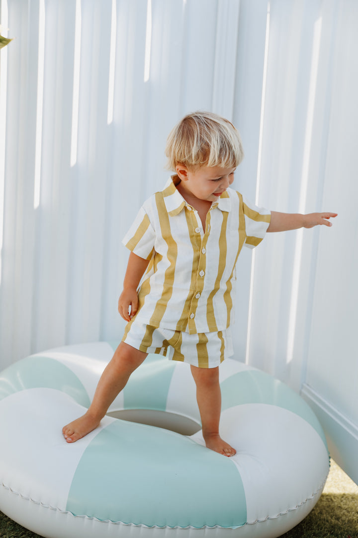 SHORTS | KEY LIME STRIPES