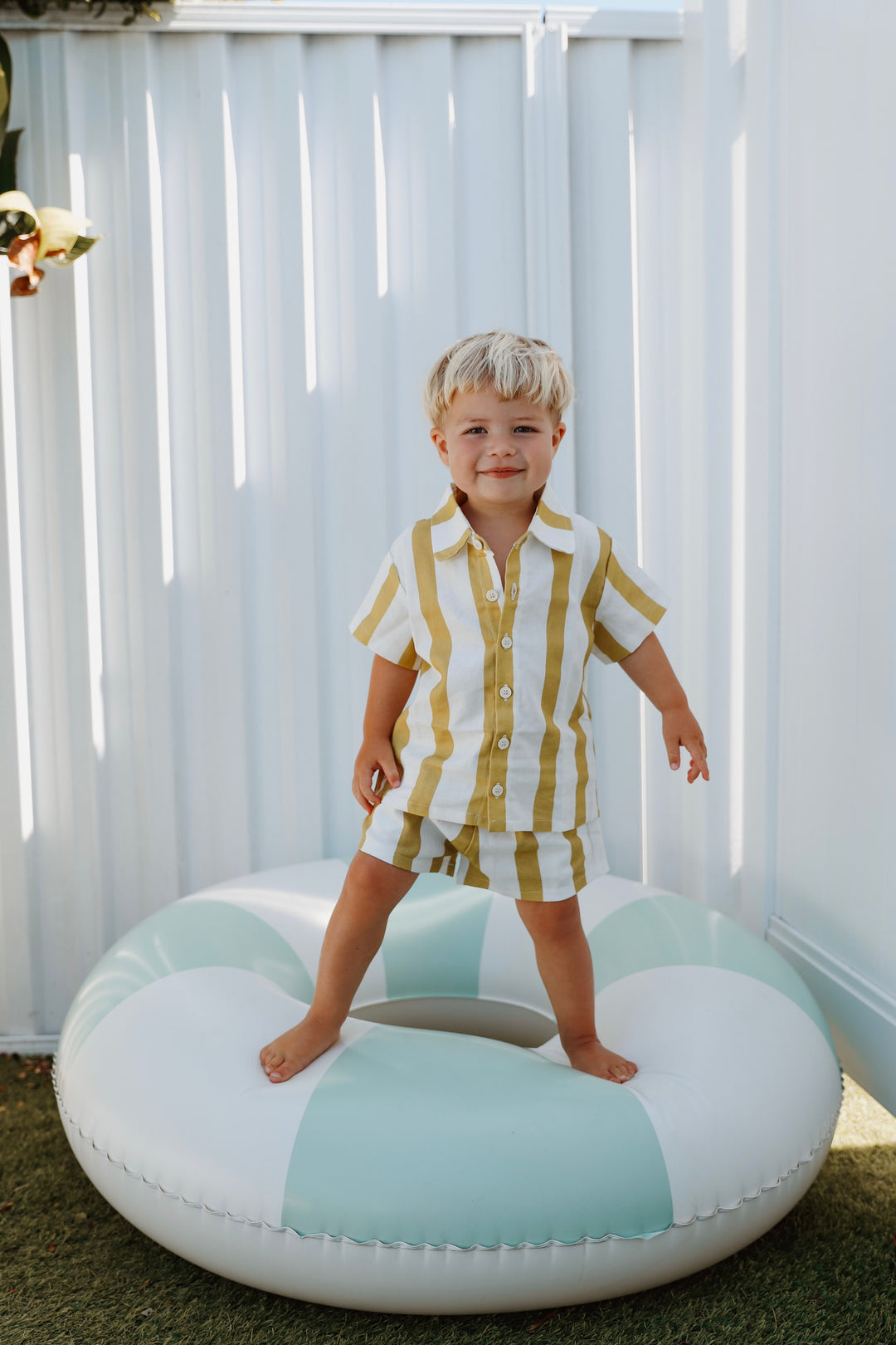 SHIRT | KEY LIME STRIPES