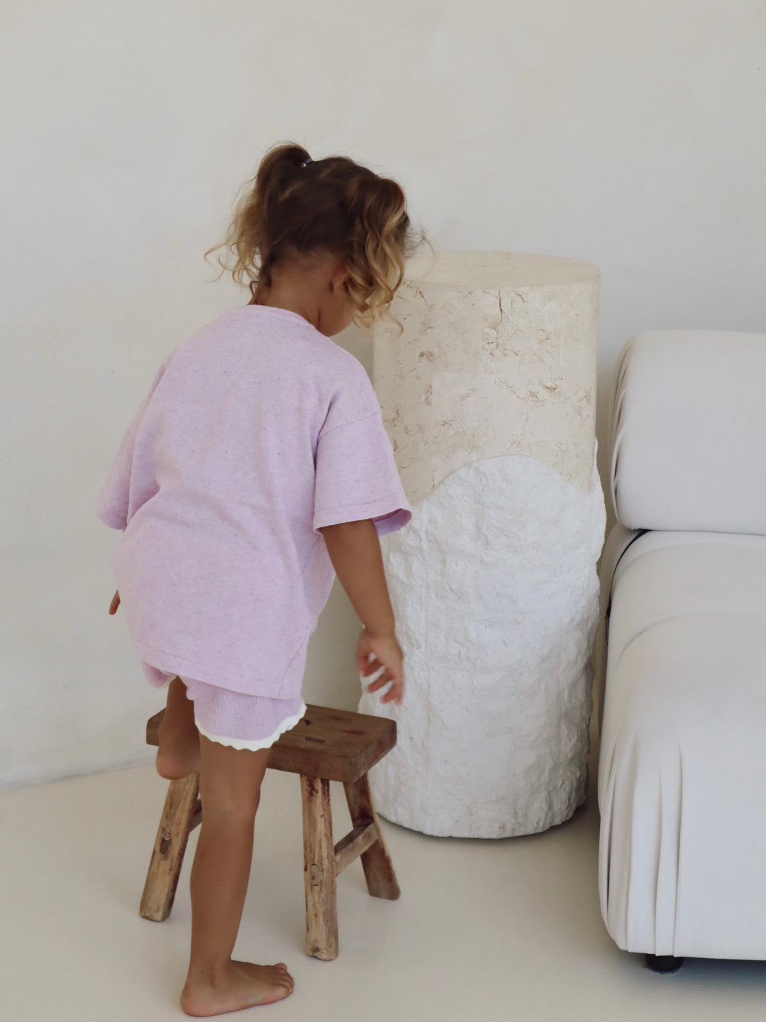 SIGNATURE TEE | LILAC FLECK (KIDS)