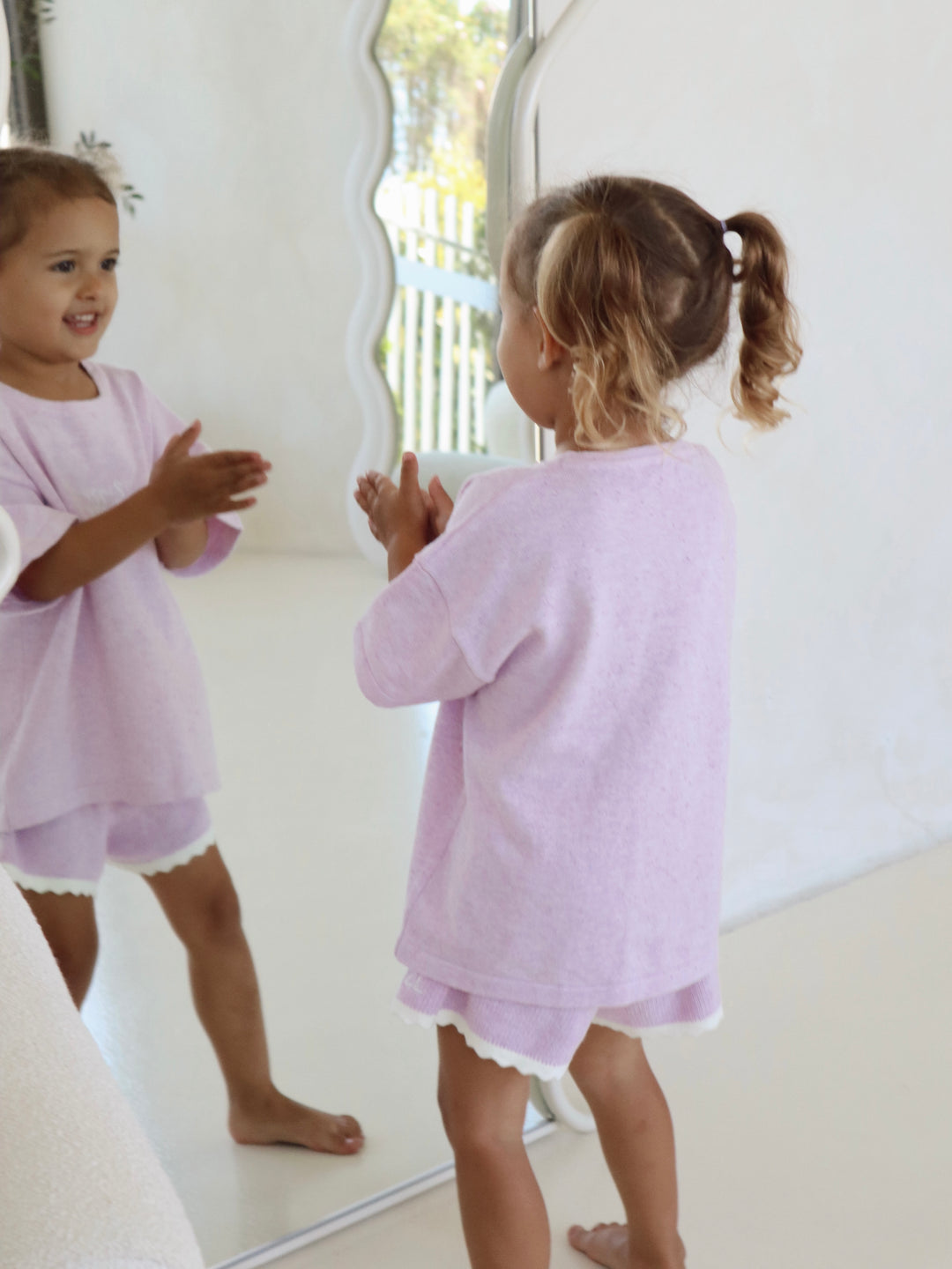 SIGNATURE TEE | LILAC FLECK (KIDS)