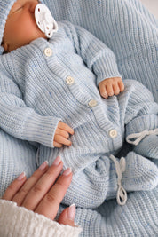 CLASSIC KNIT ROMPER AERO FLECK