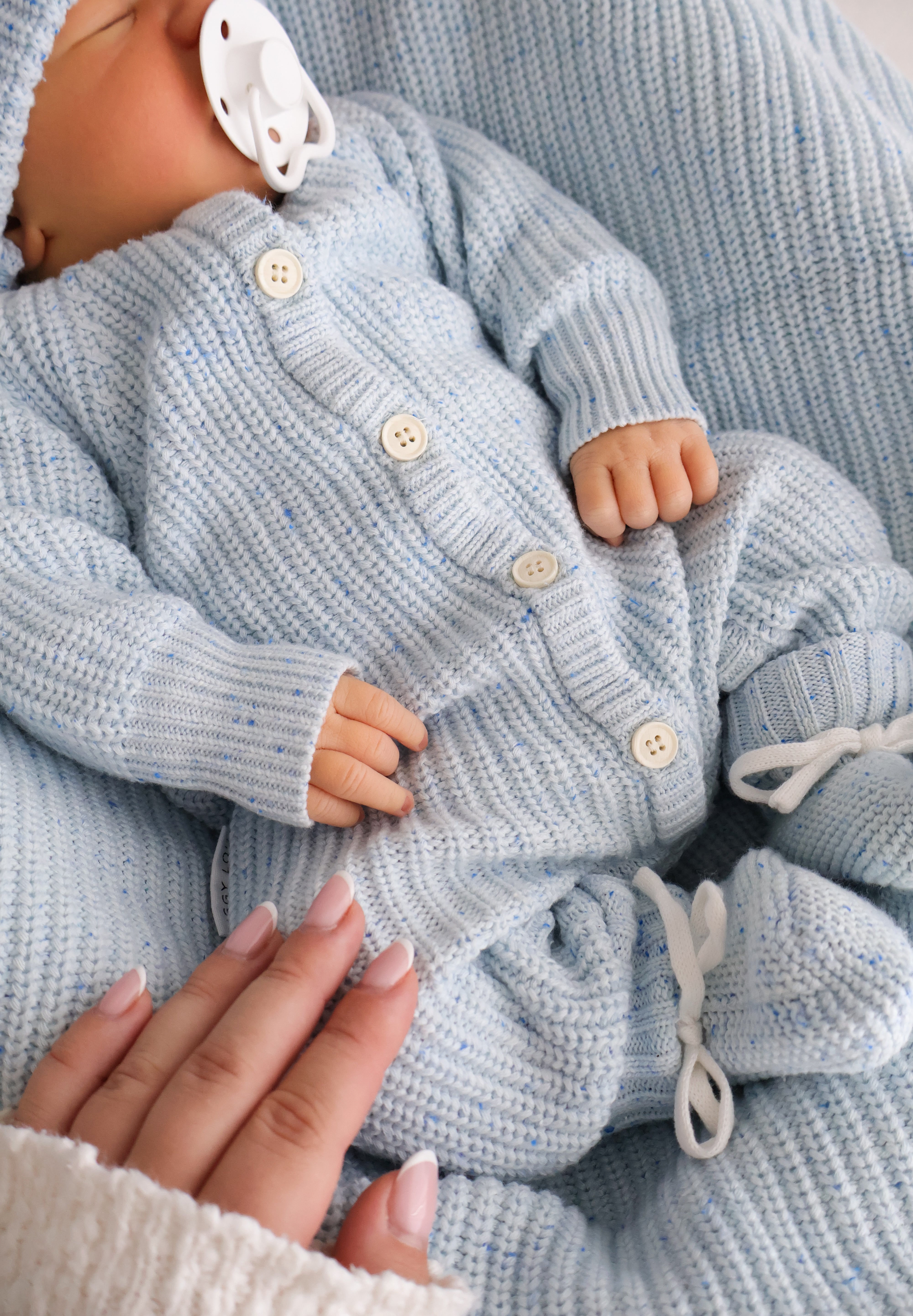 CLASSIC KNIT ROMPER AERO FLECK