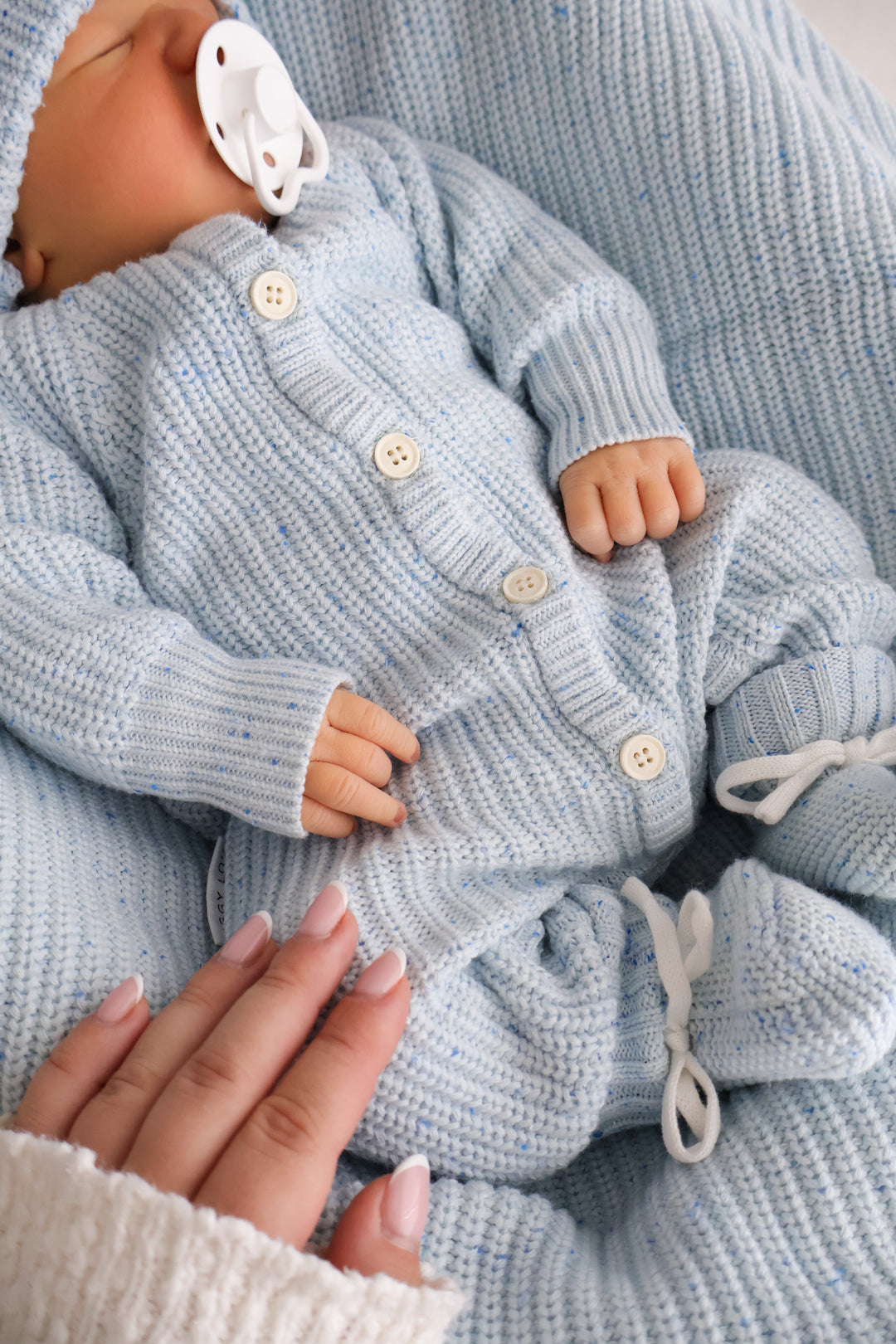 CLASSIC KNIT ROMPER AERO FLECK