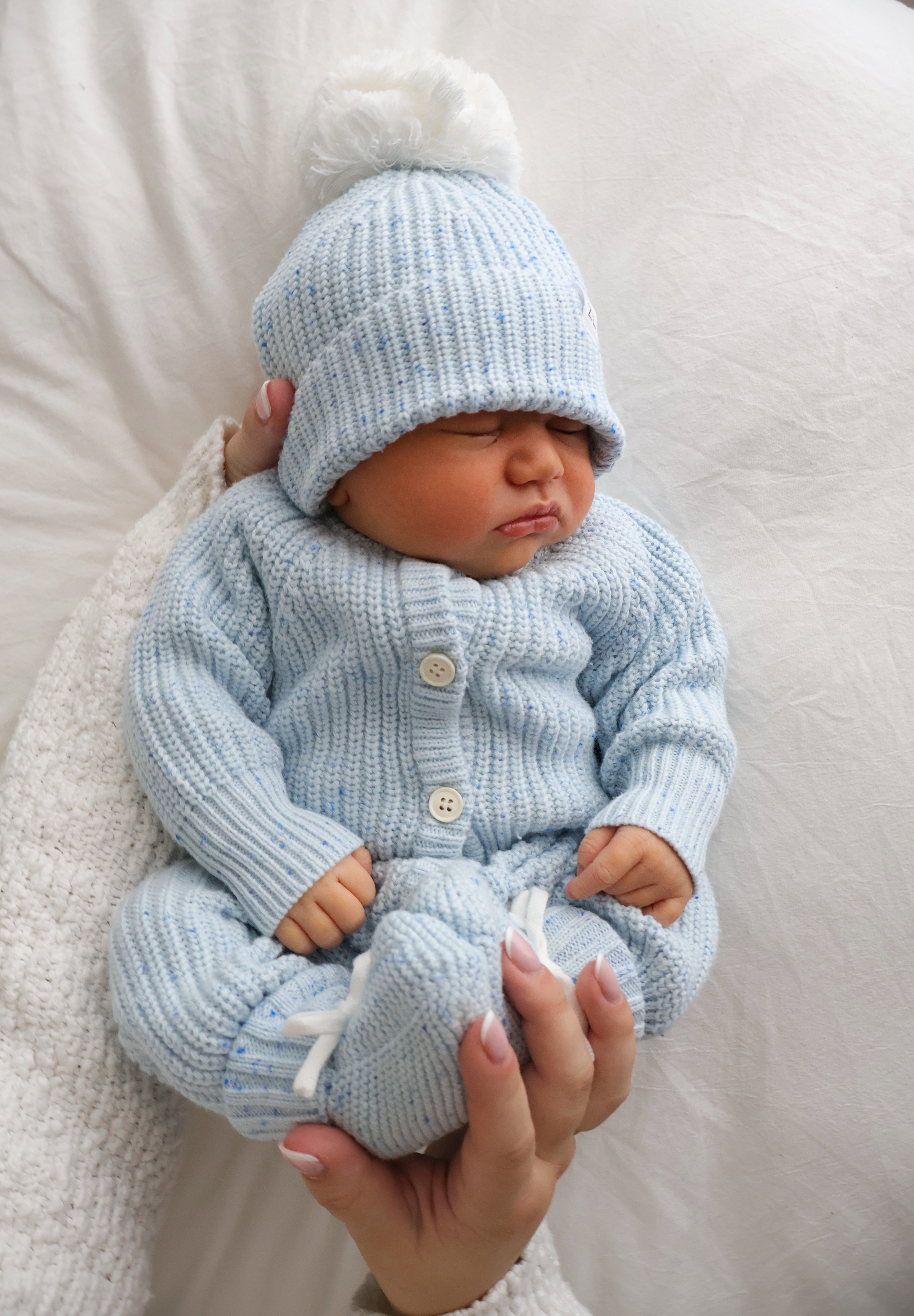 CLASSIC KNIT ROMPER AERO FLECK