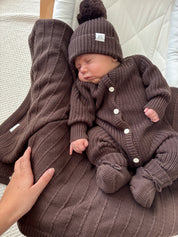 CLASSIC KNIT ROMPER ESPRESSO