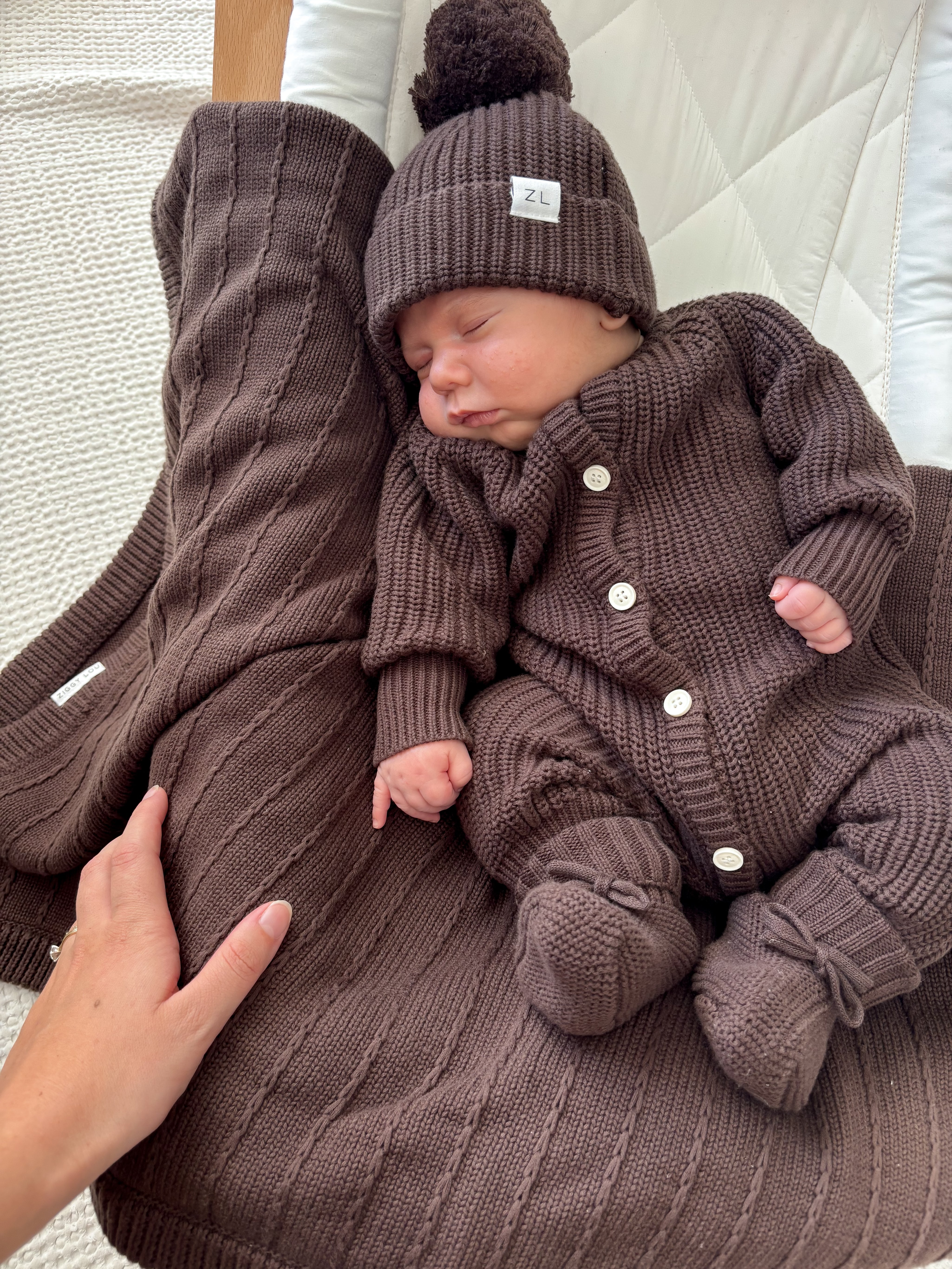 CLASSIC KNIT ROMPER ESPRESSO