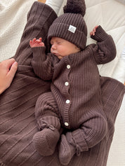 CLASSIC KNIT ROMPER ESPRESSO