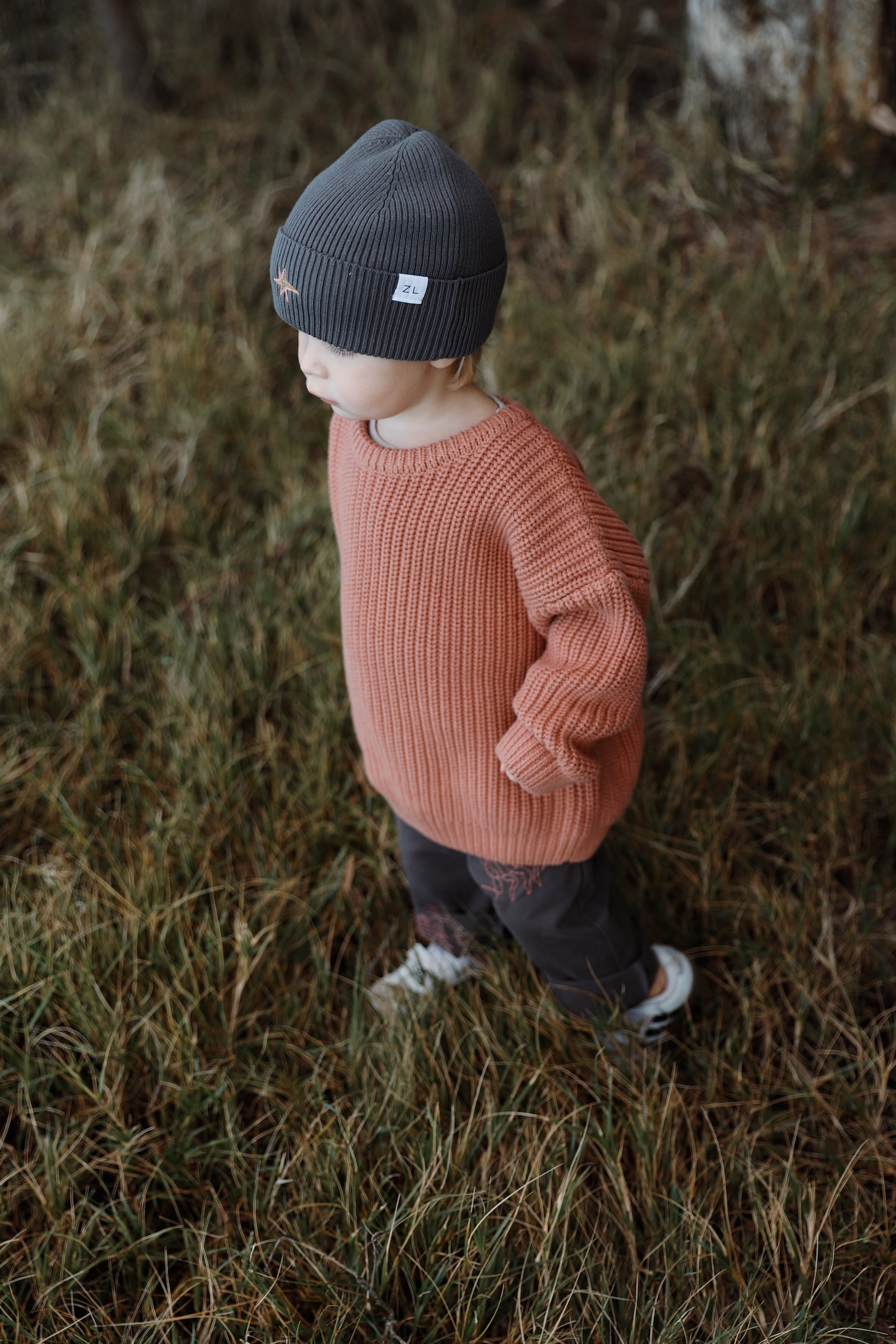 JUMPER SUPER CHUNKY TERRACOTTA