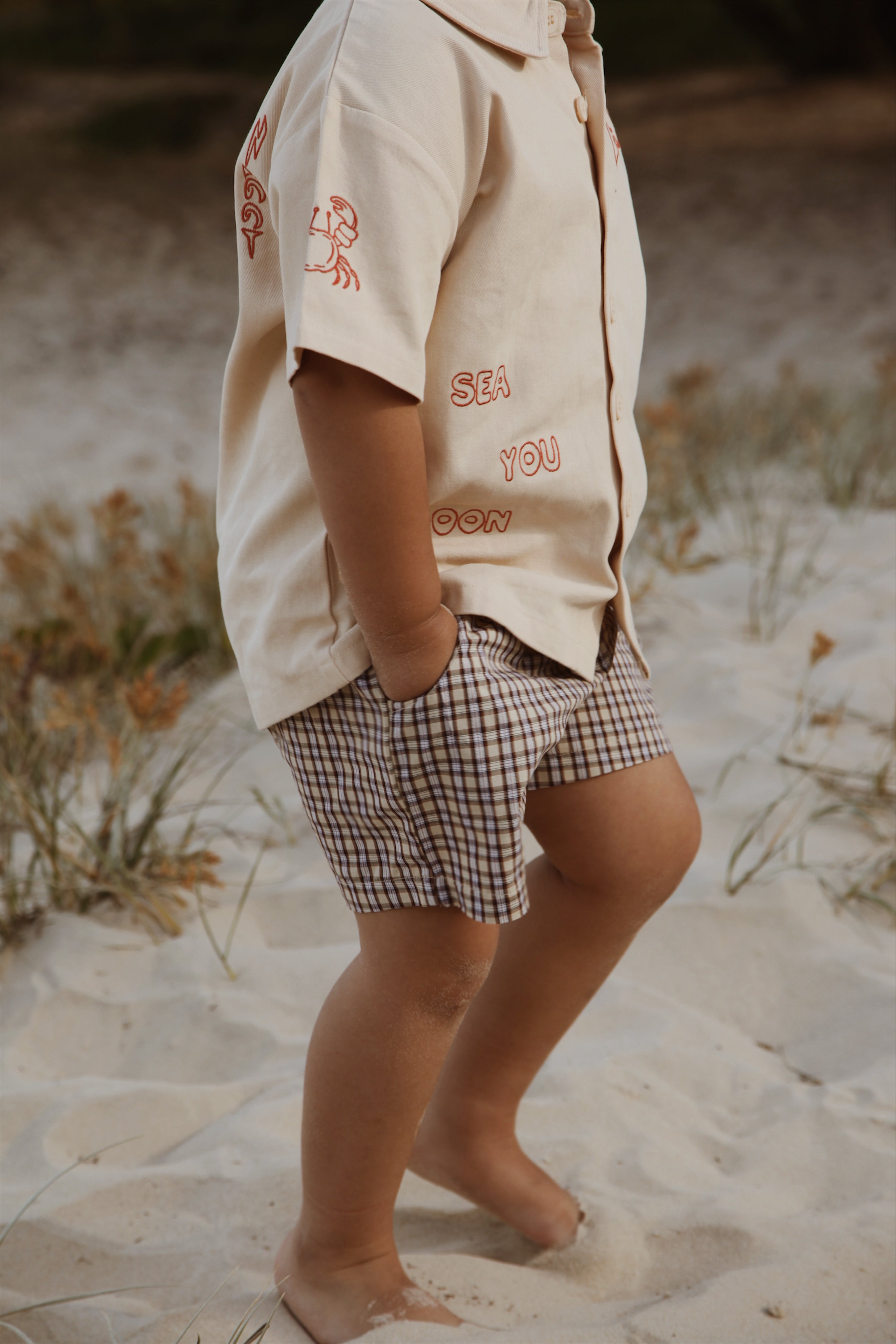 SHORTS TRUFFLE CHECK