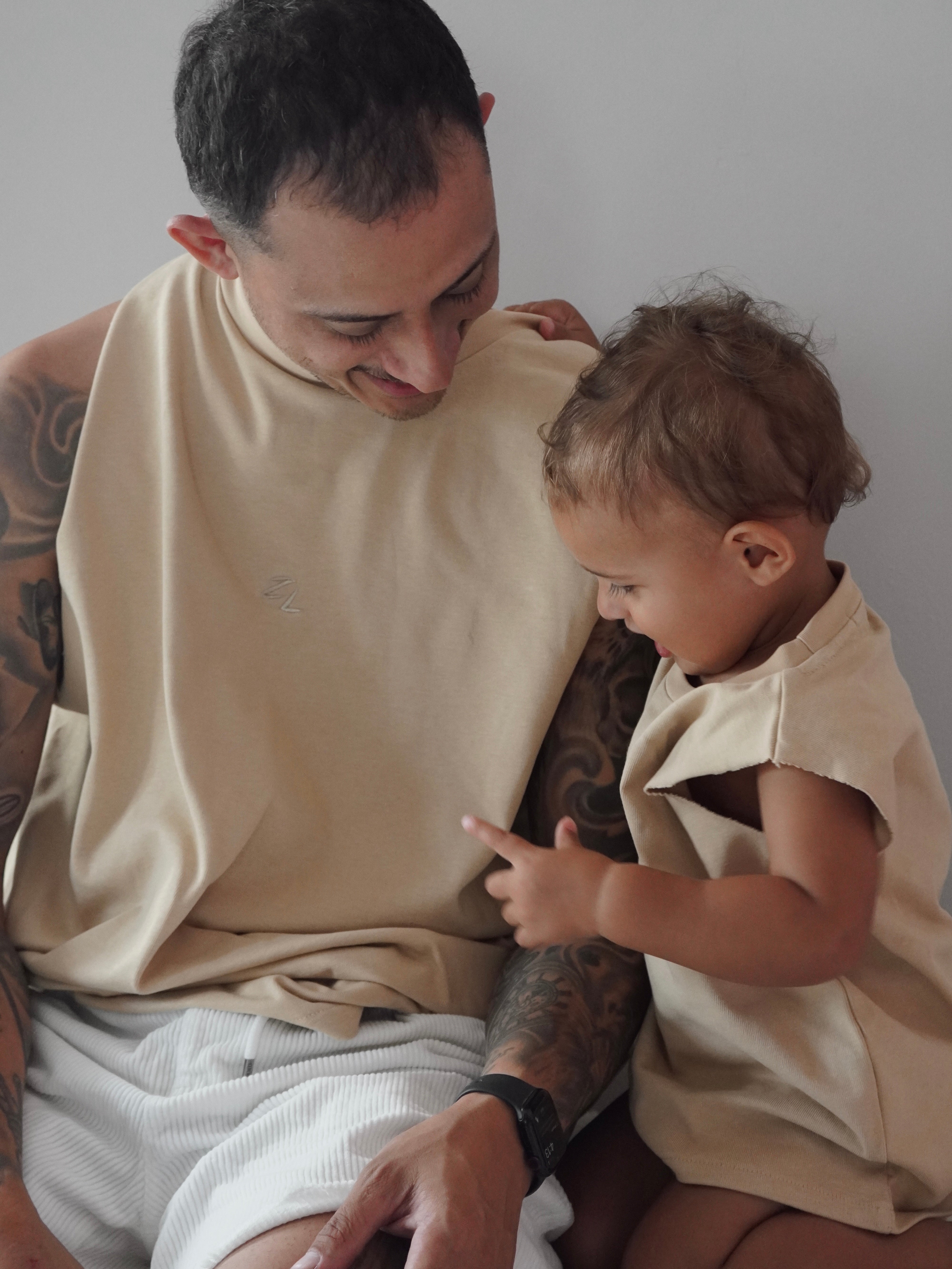 MUSCLE TEE | TAN (KIDS) - LAST CHANCE