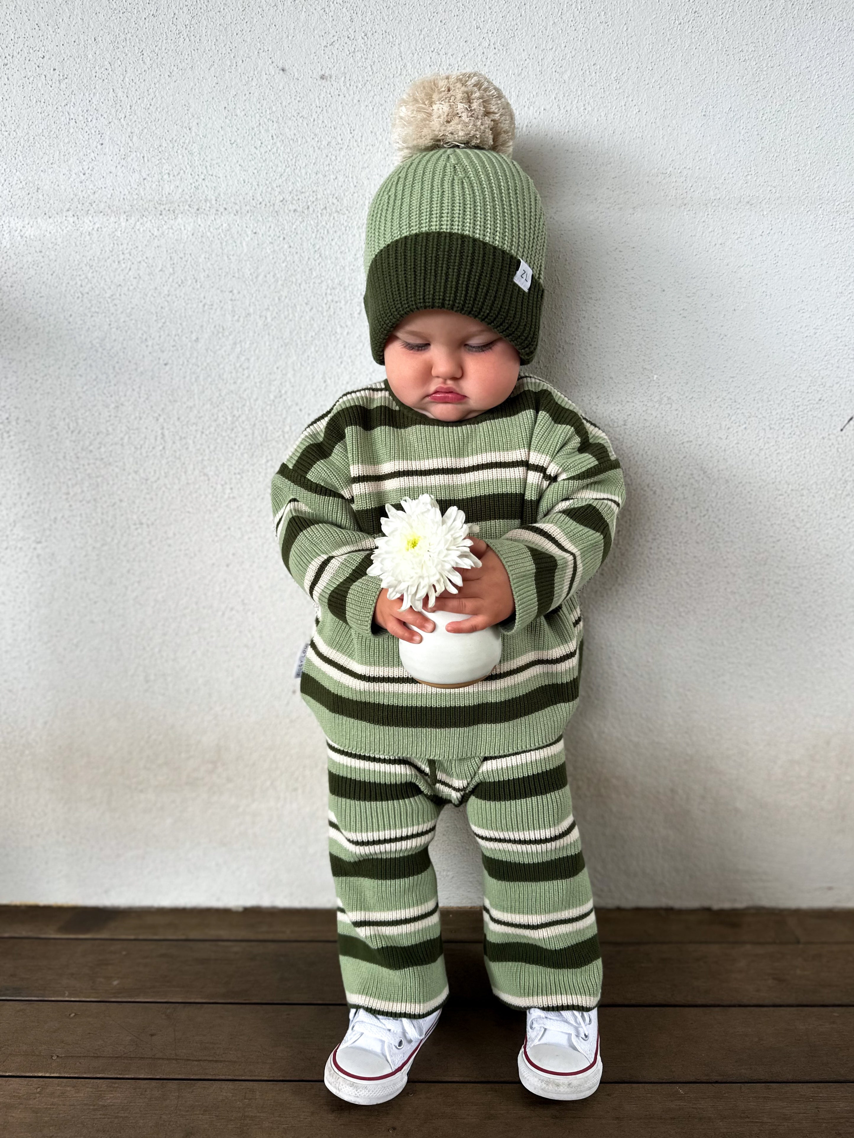 CROPPED PANTS BASIL