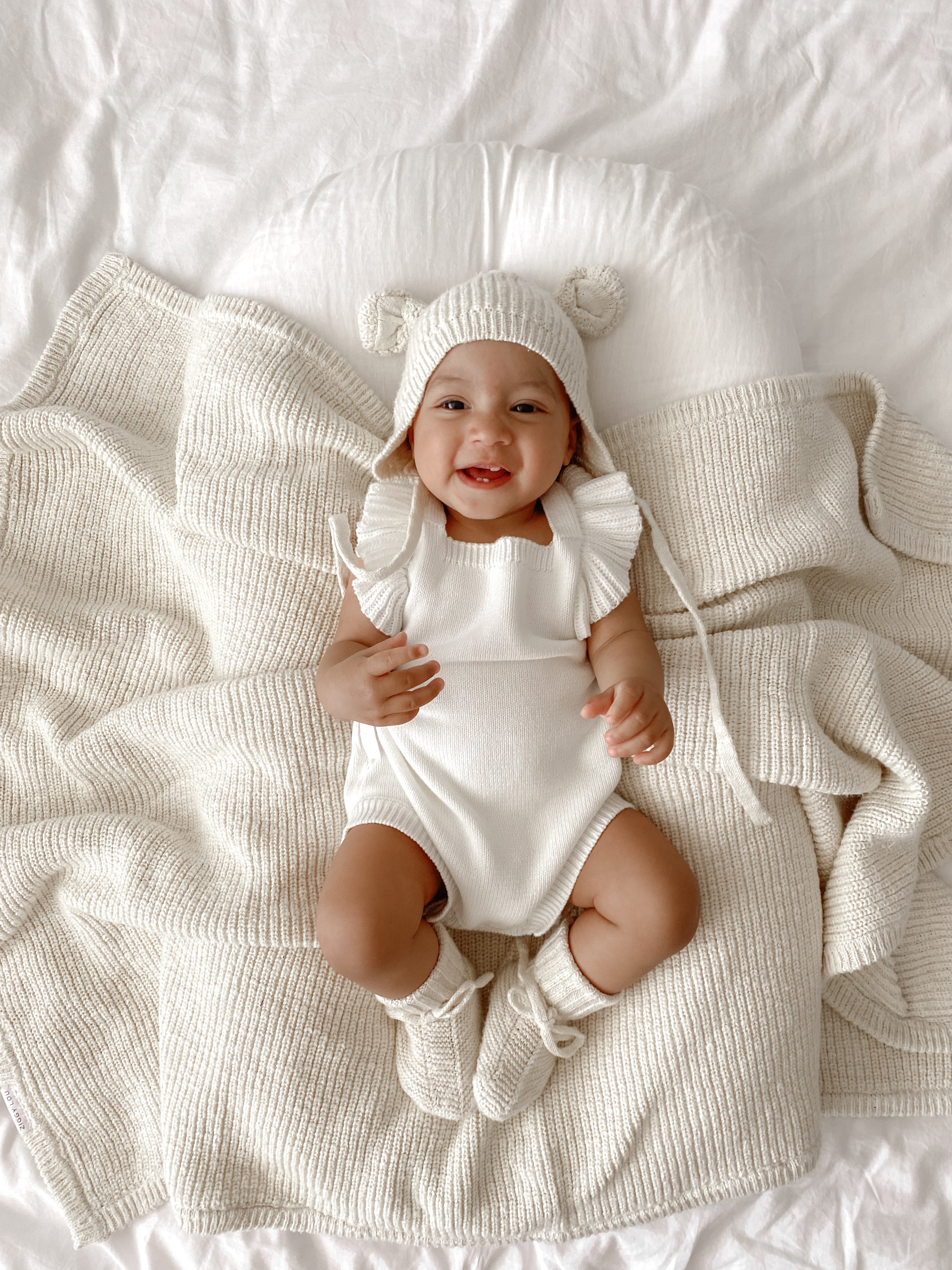 FRILL ROMPER MILK
