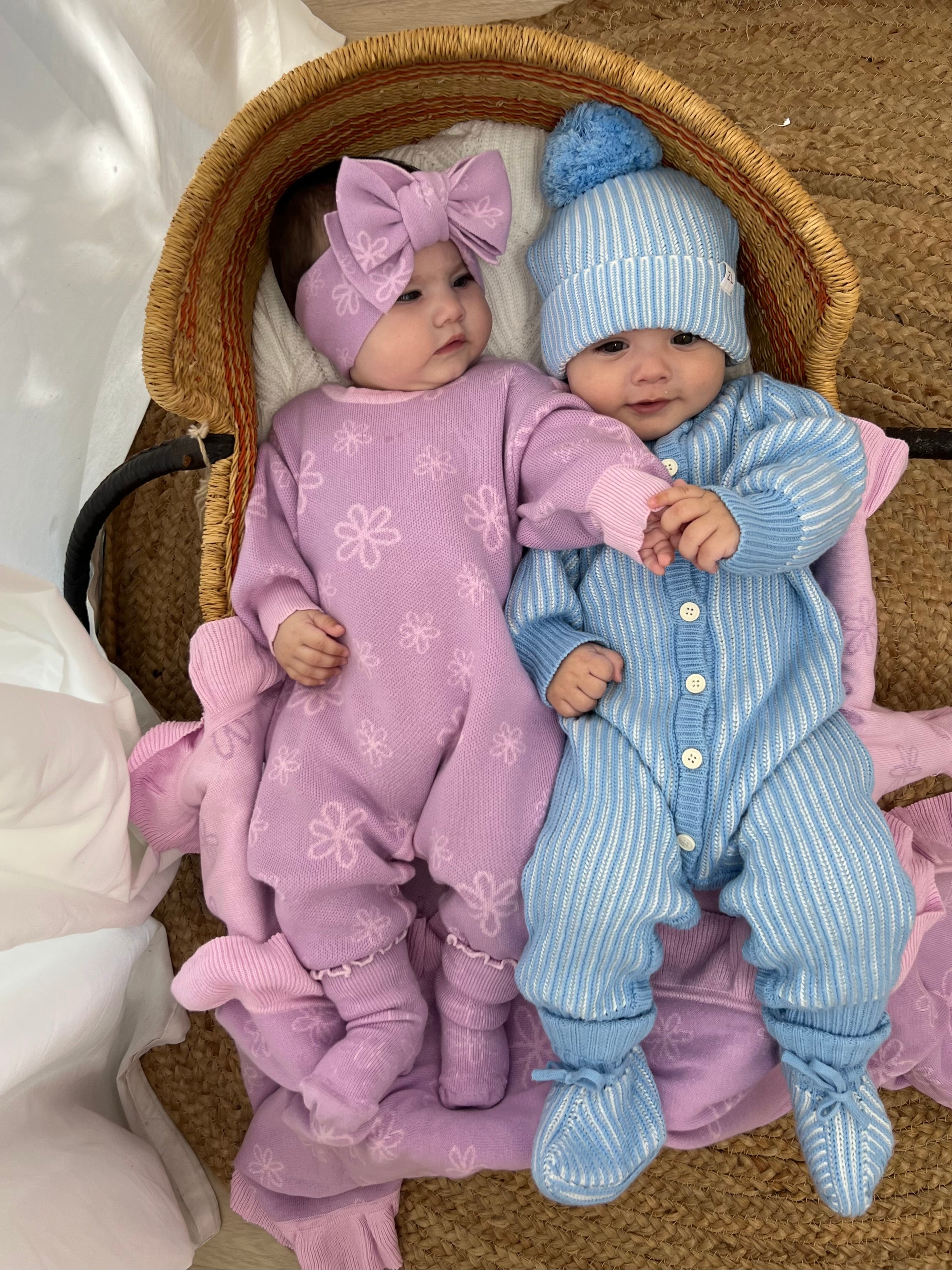 CLASSIC KNIT ROMPER EASTER (BEAU)