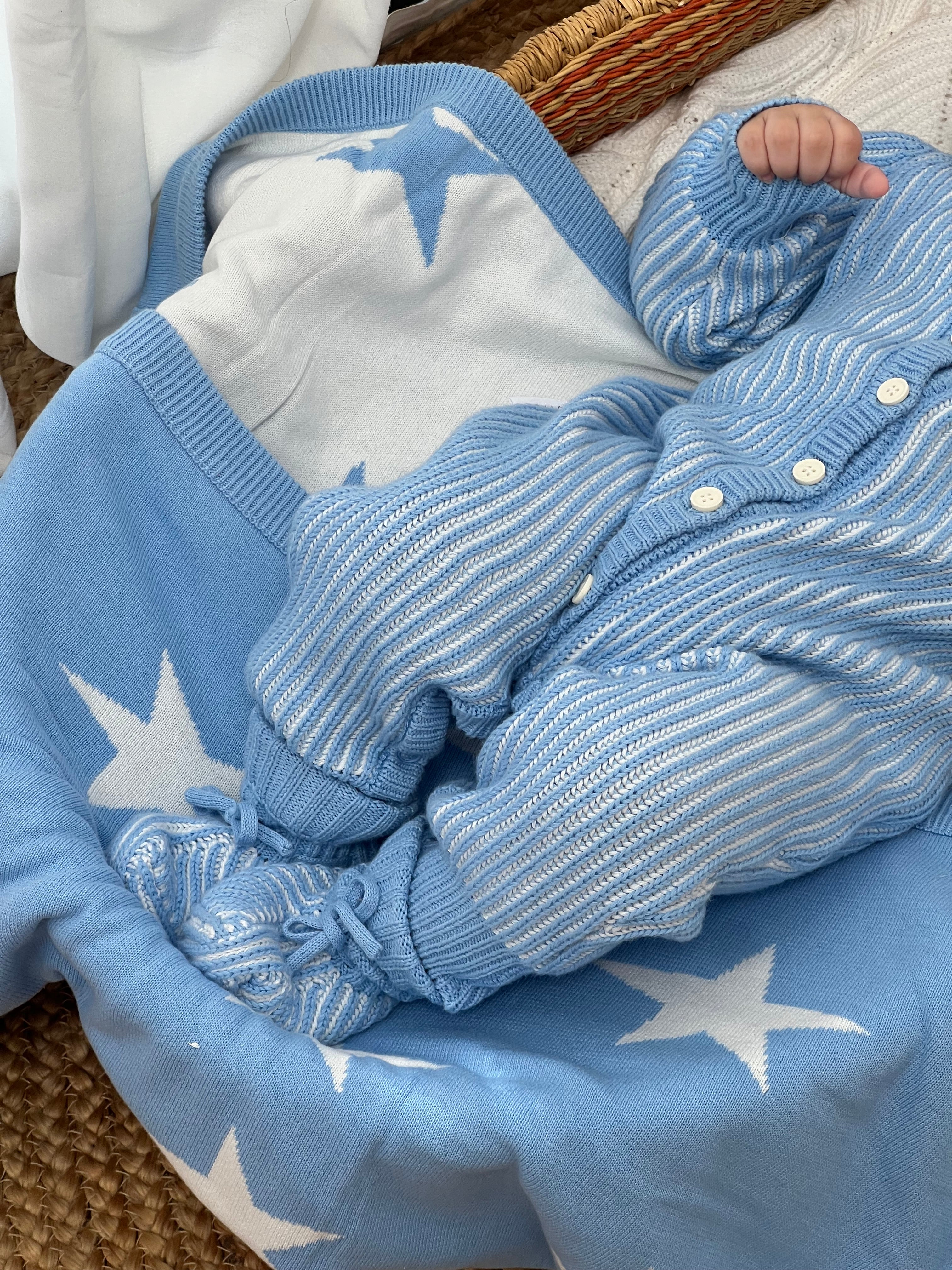 CLASSIC KNIT ROMPER EASTER (BEAU)