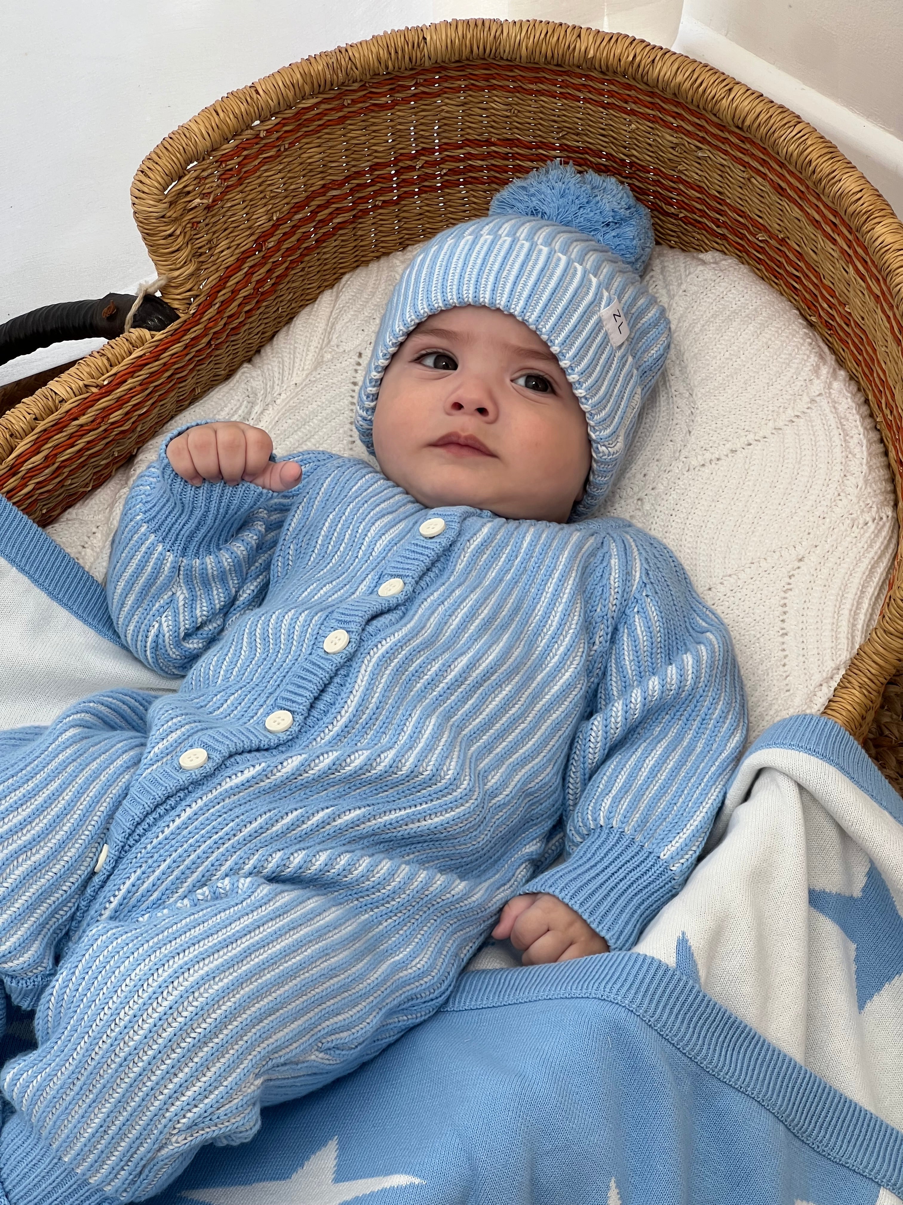 CLASSIC KNIT ROMPER EASTER (BEAU)
