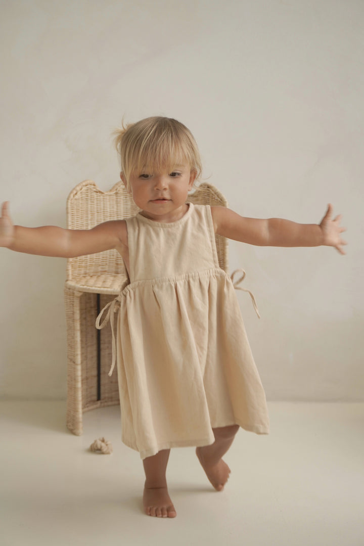 SOFIA DRESS | OATMEAL (KIDS)