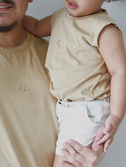 MUSCLE TEE | TAN (KIDS) - LAST CHANCE