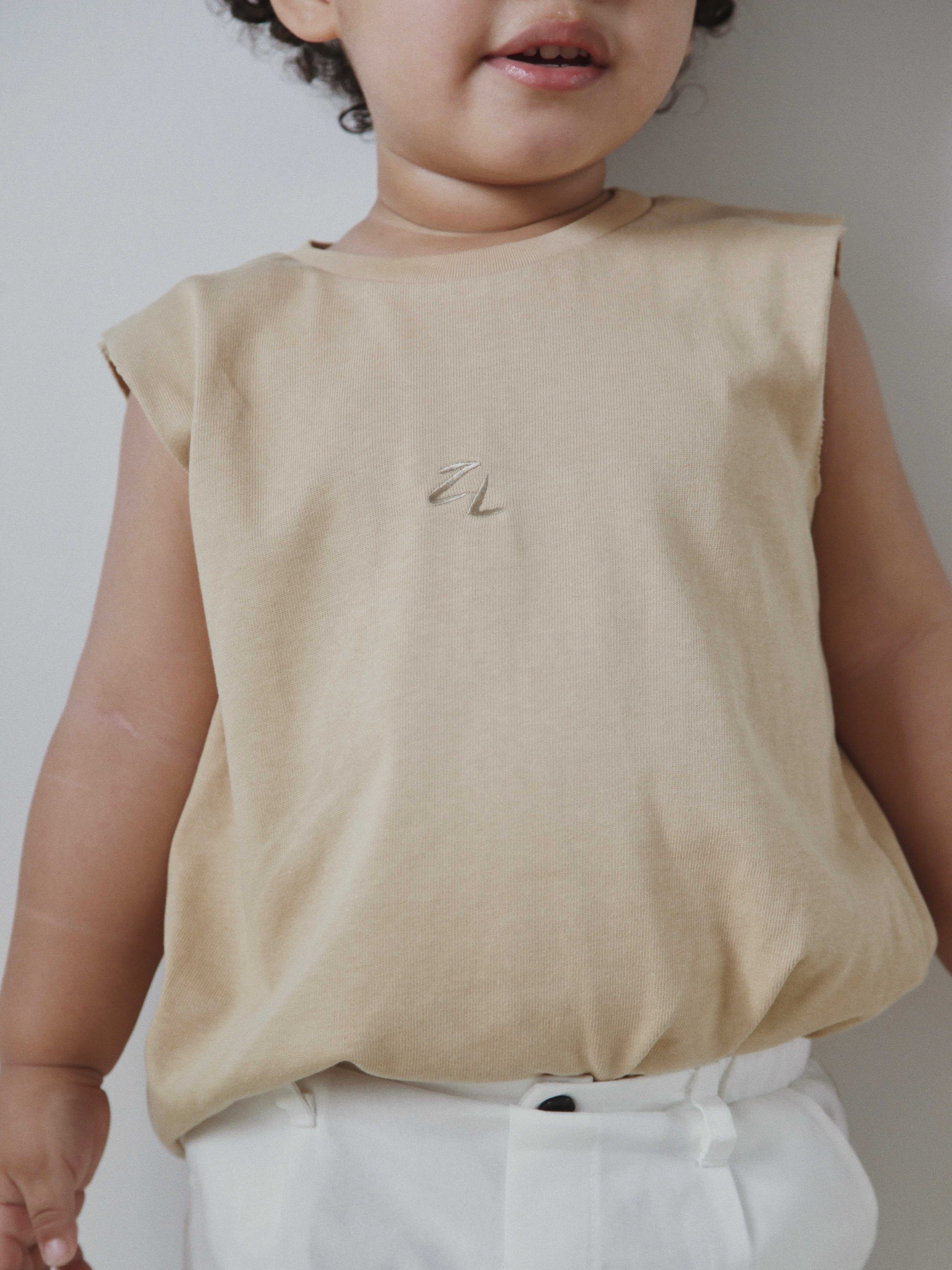 MUSCLE TEE | TAN (KIDS) - LAST CHANCE