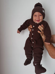 CLASSIC KNIT ROMPER ESPRESSO